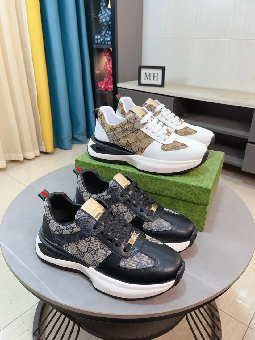 Men's shoes 💰438🌹🌹[GUCCI] Gucci's new lace-up casual men's shoes are on the market first, and the materials and workmanship are superior to all versions on the market. The highest quality shipped first-layer cowhide with imported original perforated materials➕Genuine leather lining, privately molded soft outsole, high foot comfort, imported special materials highlight the brand's unique charm, high-end customization 38-44